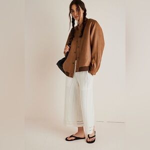 We the Free Wild Rose Vegan Suede Bomber Jacket